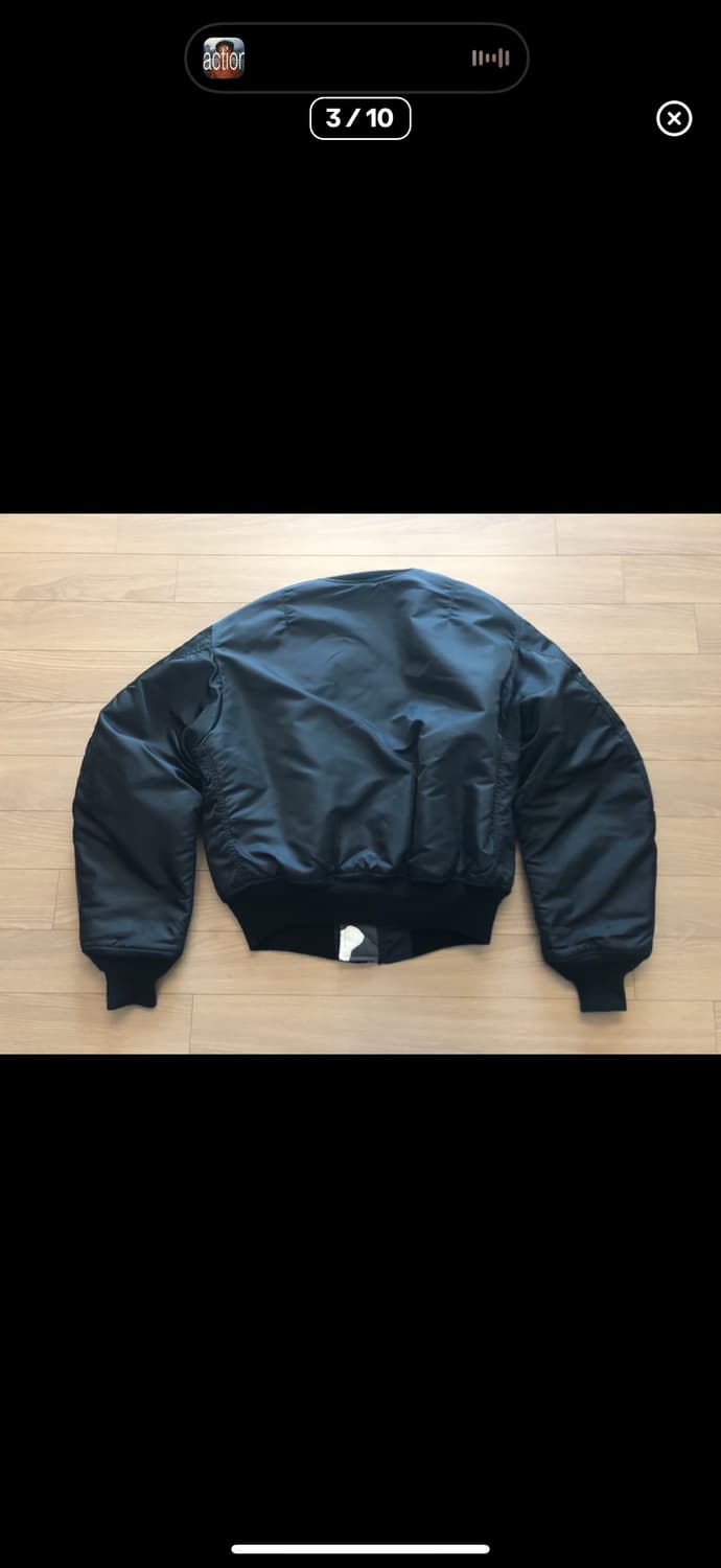 90s HOPE mfg 블랙 MA-1 시티 카모 안감 상품이미지3