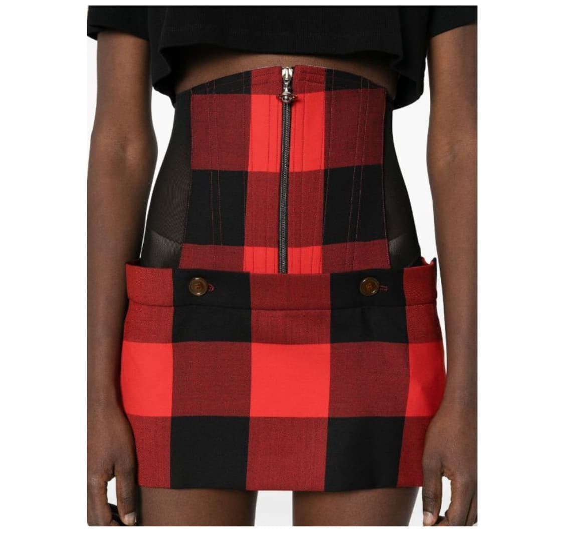 비비안웨스트우드 체크 코르셋 스커트 상품이미지2