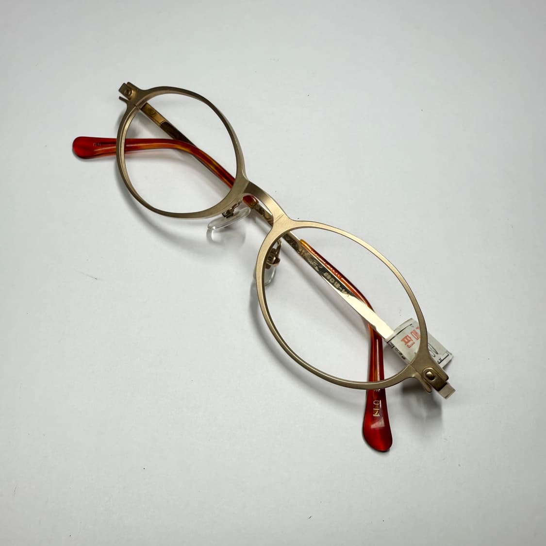 [희귀]오벌형 빈티지 안경 [펜탁스(PENTAX)샤프 골드오벌 안경] 상품이미지2