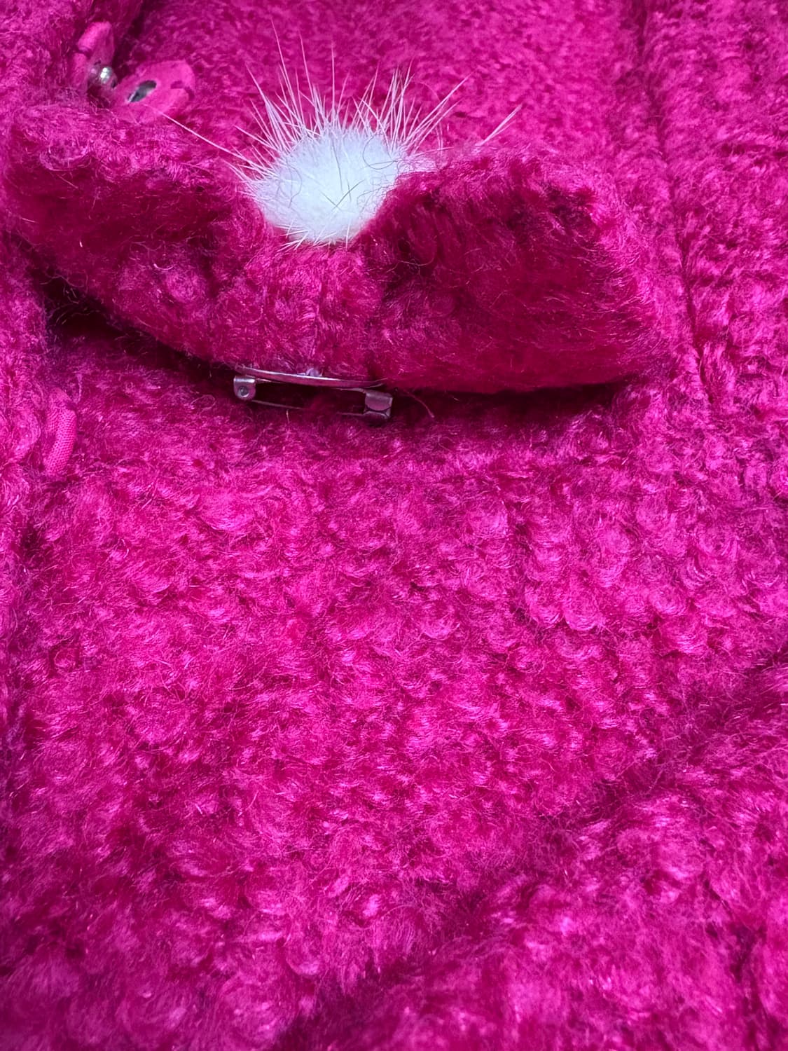 빈티지 러블리 리본 핫핑크 코트 상품이미지5