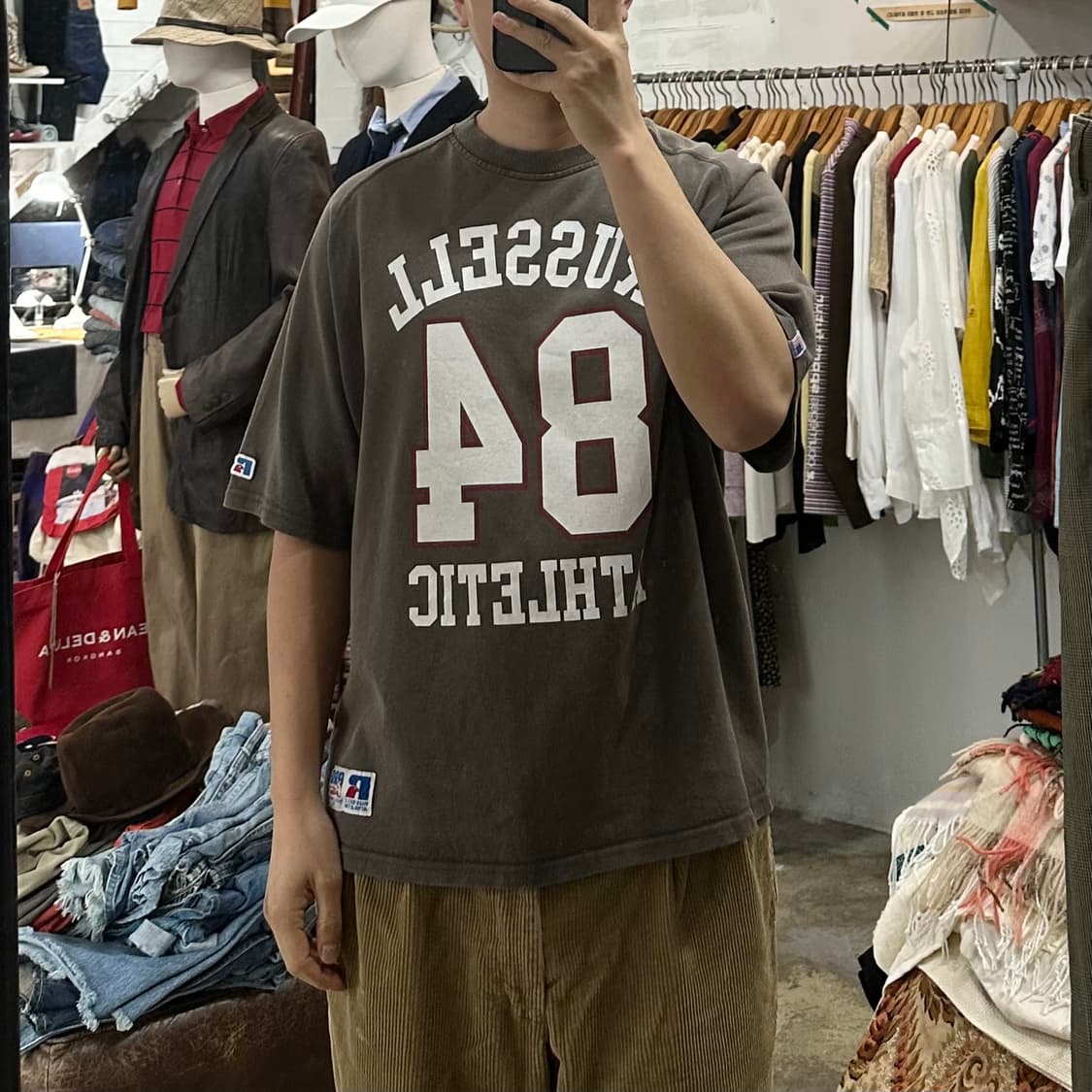 (착용컷) RUSSELL ATHLETIC 반팔 티셔츠 (남성용 100) 상품이미지3