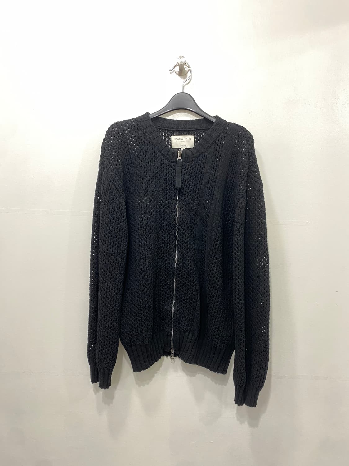 마뗑킴 백로고 니트집업 F 상품이미지1