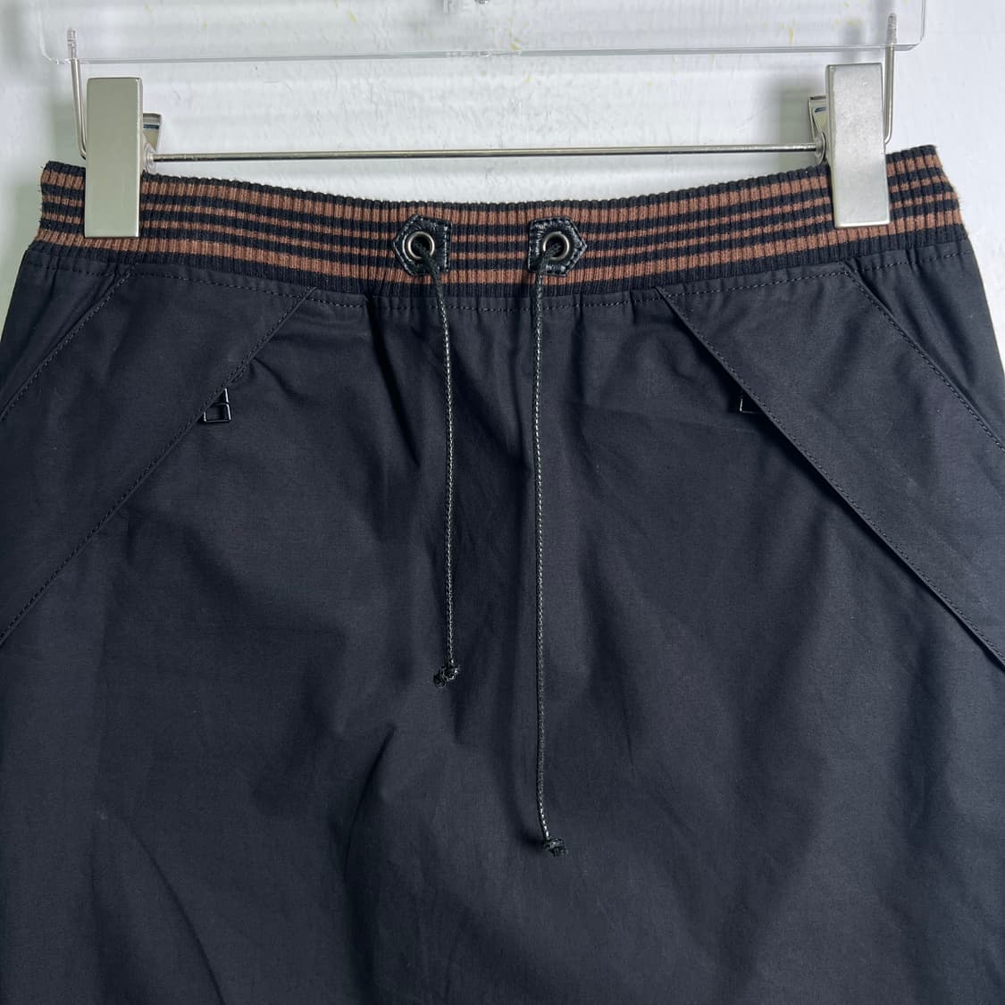 버버리 블루라벨 블랙 드로우코드 스커트 38 상품이미지3