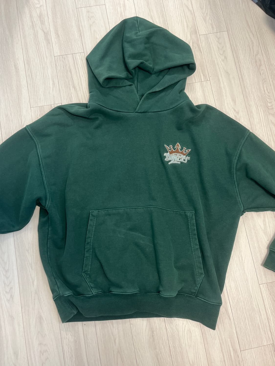 9090 King Logo Pigment Hoodie L 상품이미지1