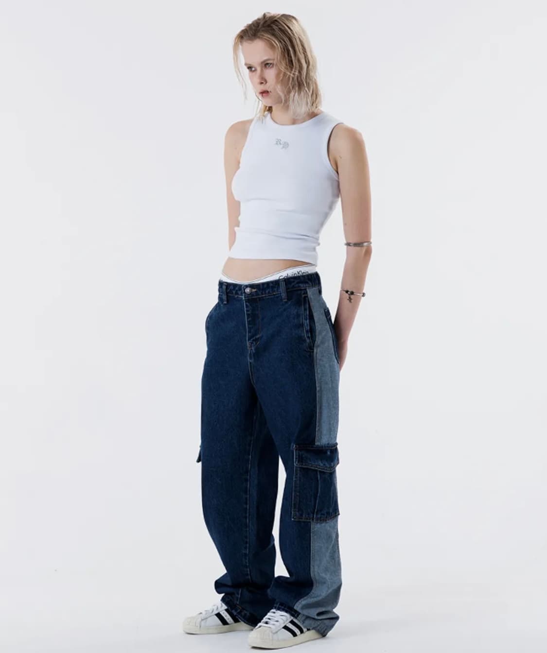 러닝하이 투 톤 카고팬츠 상품이미지2