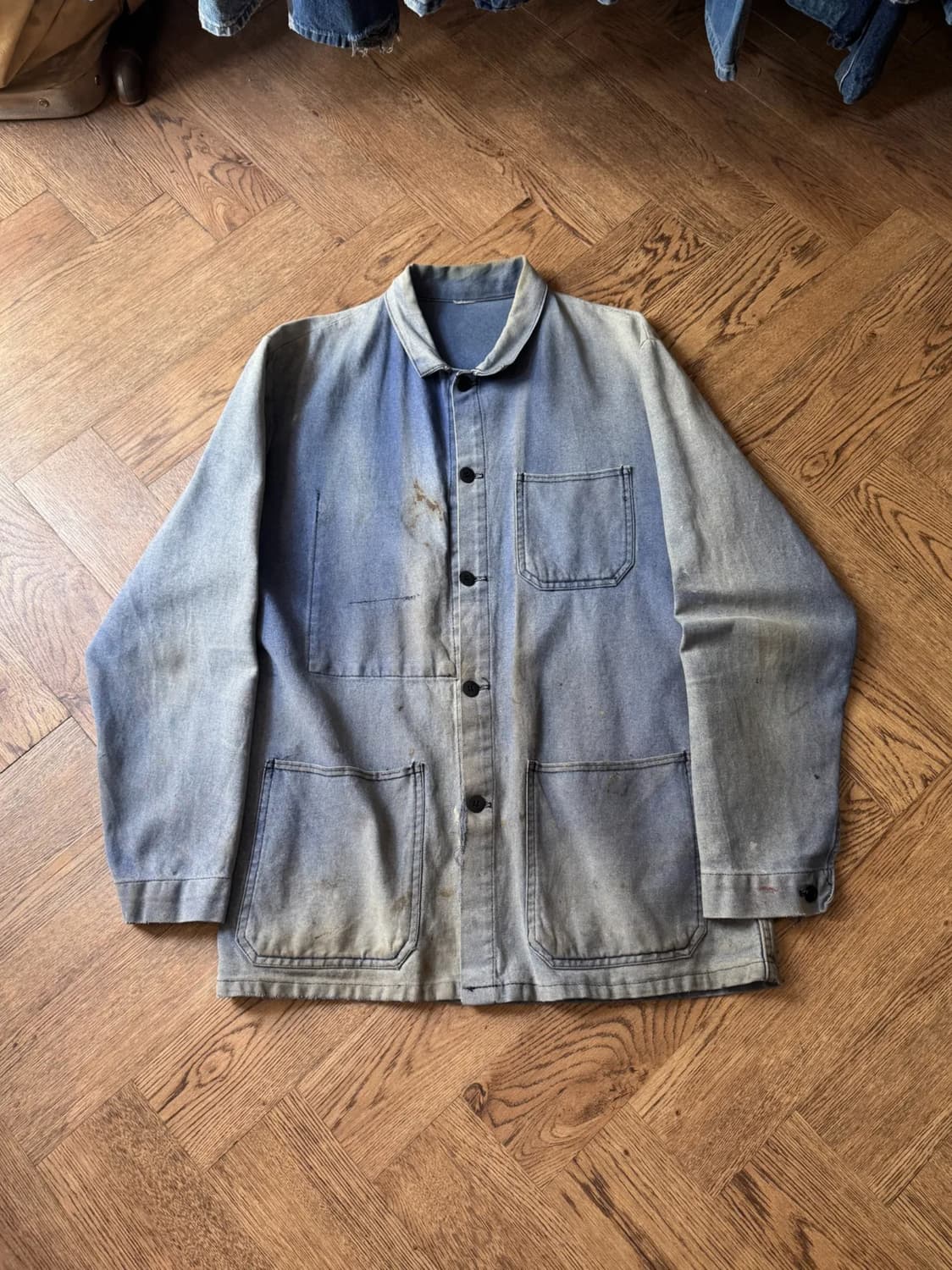 [M]빈티지 더티 썬페이딩 프렌치 워크자켓 상품이미지1