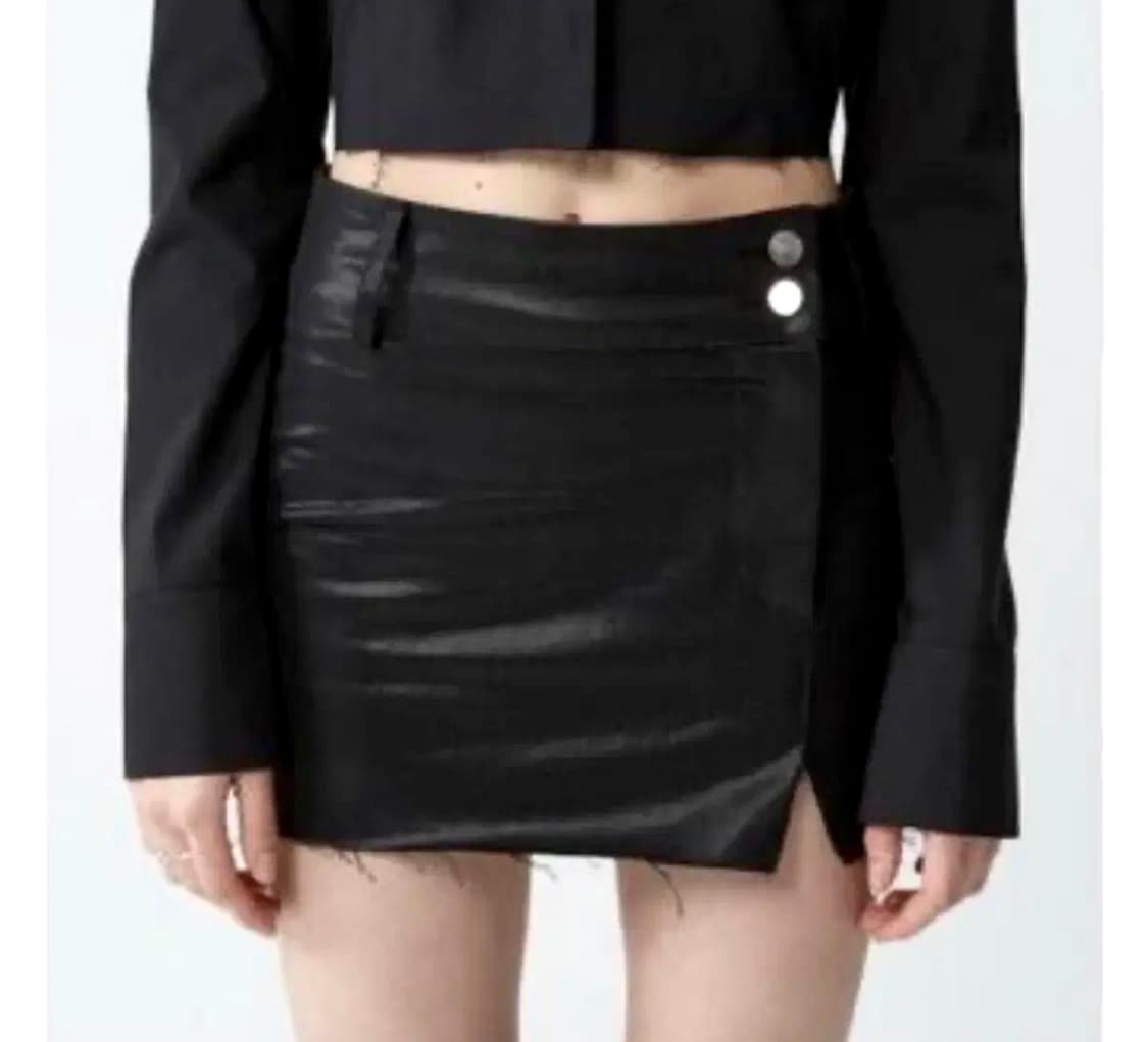 BOHEMSEO COATED SKIRT 상품이미지1