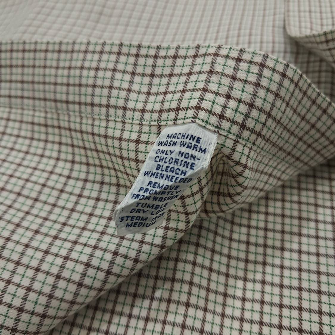 CN789 2XL 폴로 랄프로렌 브라운그린 마이크로체크 긴팔 셔츠 남방 상품이미지6