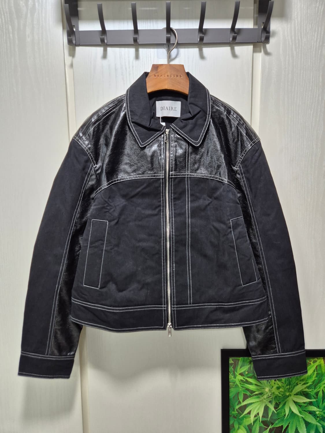 DIAIRE 블랙 배색 자켓 상품이미지1