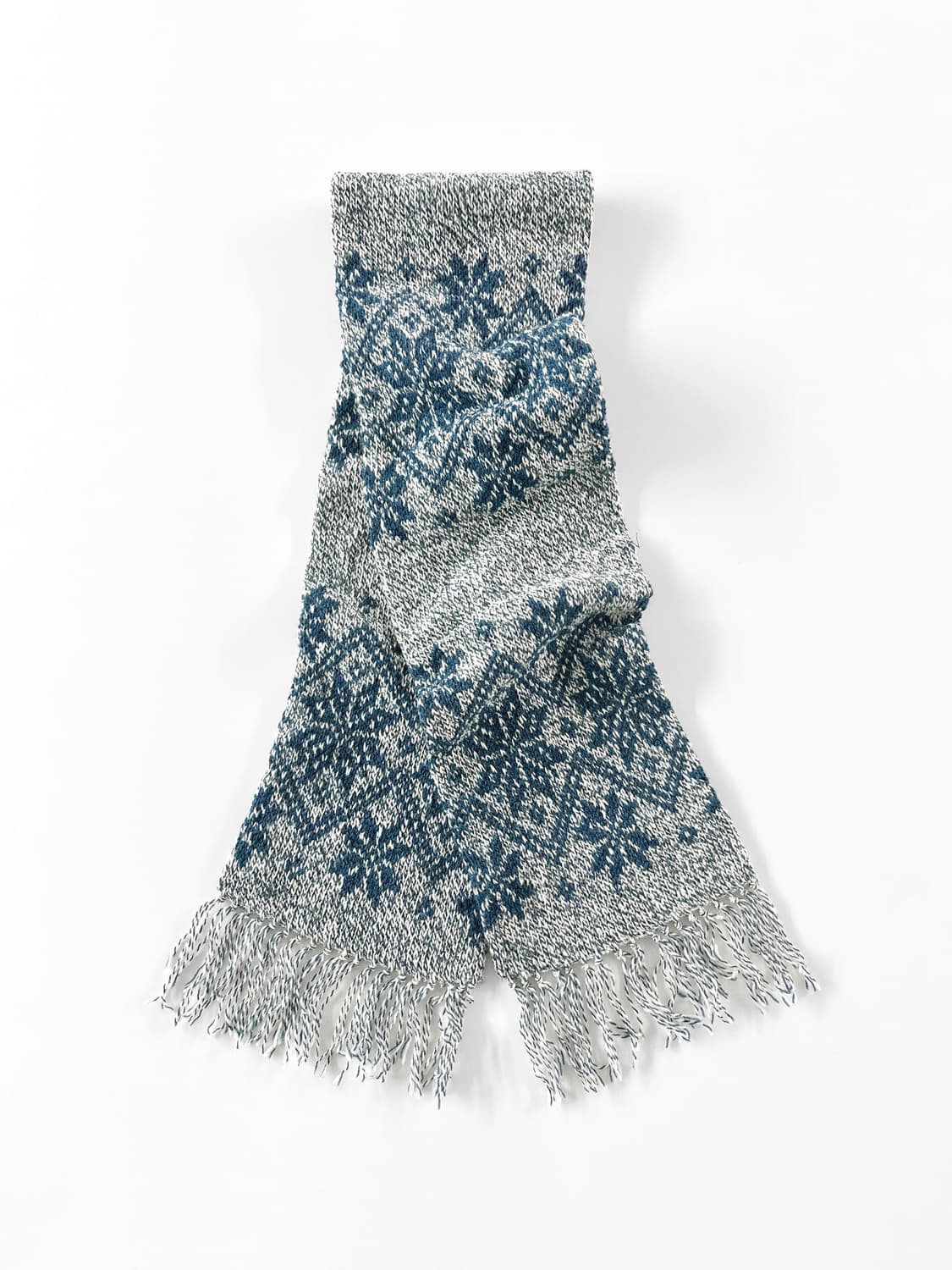 90s 빈티지 BRONER 눈꽃 패턴 머플러 상품이미지2