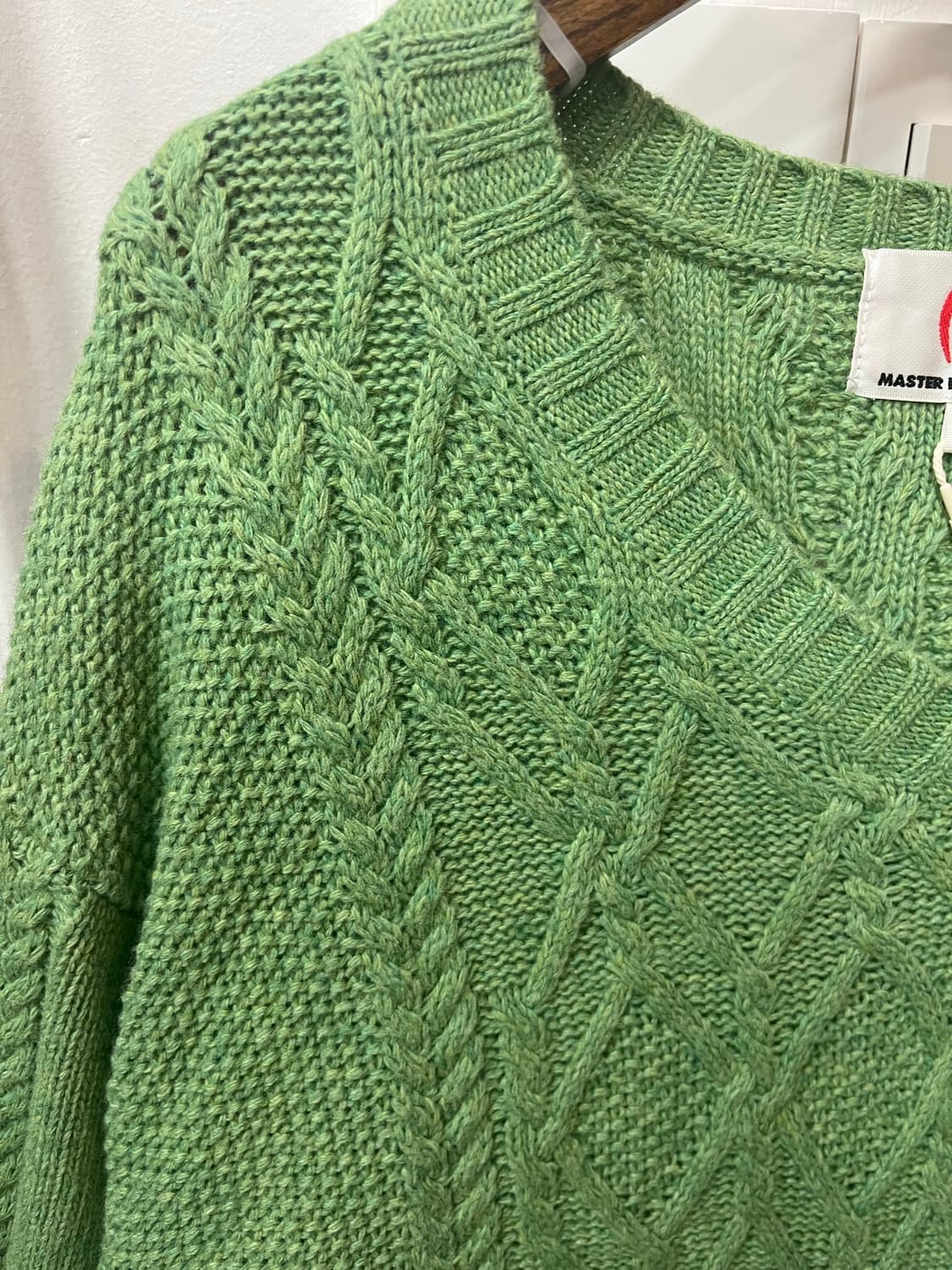 마스터바니 에디션 케이블니트 그린 상품이미지3