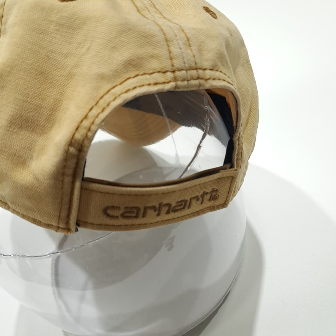 CL837 칼하트 가죽패치 페이드 샌드브라운 볼캡 모자 상품이미지6