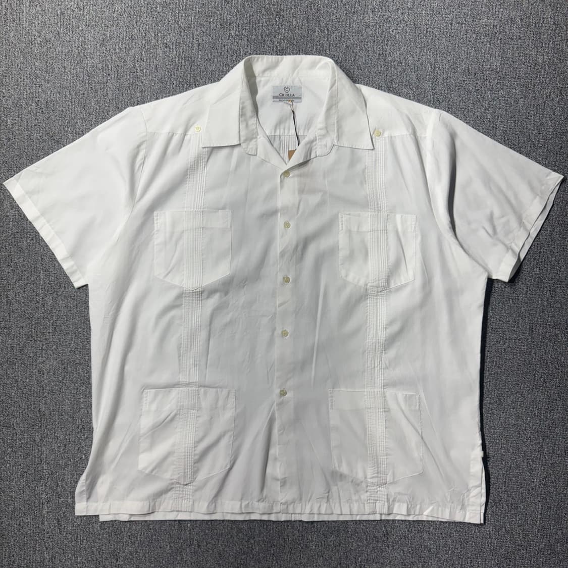 빈티지 쿠바 셔츠 화이트 ( XL/OLD-7517 ) 상품이미지1