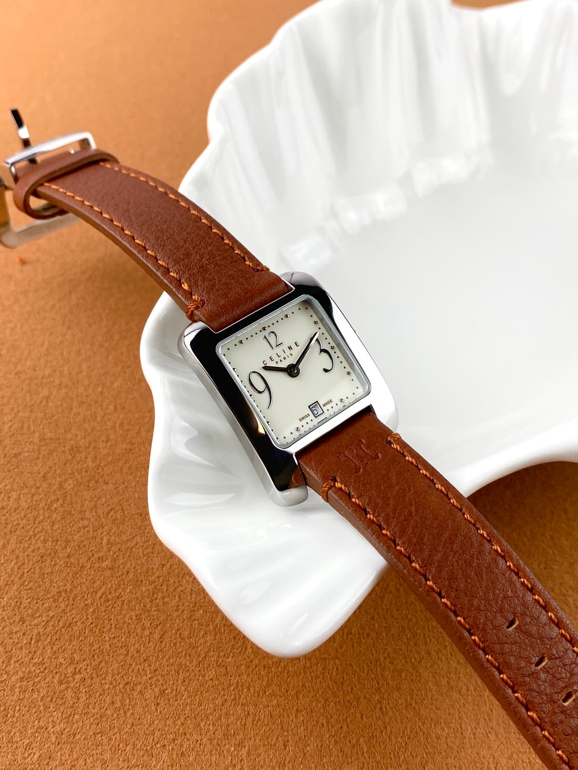 [FULLSET] CELINE Soft Square date watch 상품이미지1