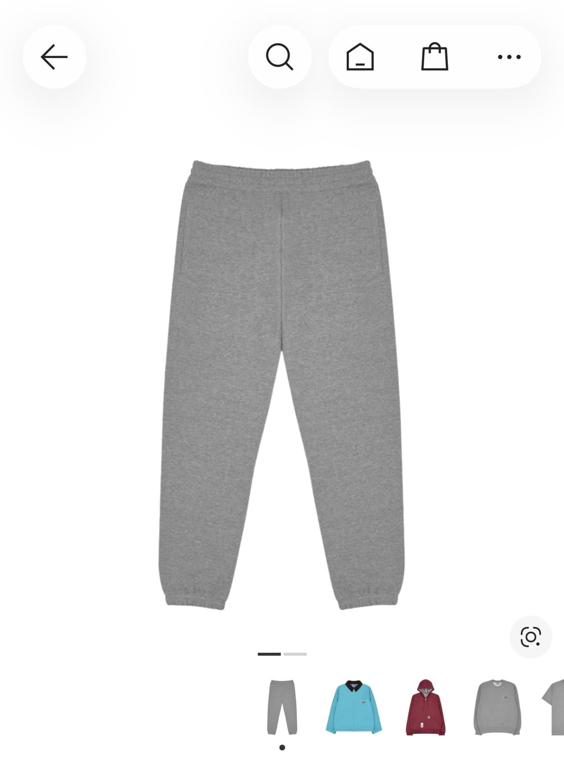 칼하트 WIP x 아이앱 스튜디오 포켓 스웨트팬츠 그레이 헤더 상품이미지1