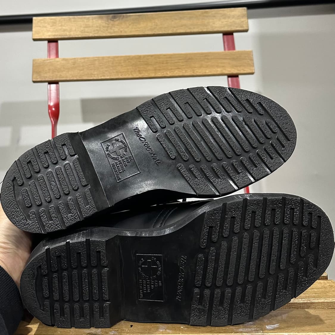 UK7) 닥터마틴 로퍼 남성 남자 구두 1461 모노 블랙 14345 상품이미지6