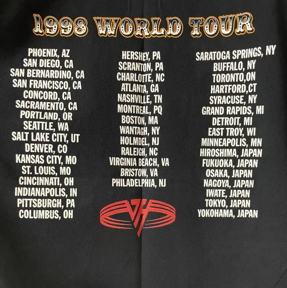 반헤일런 90s 밴드티 상품이미지4