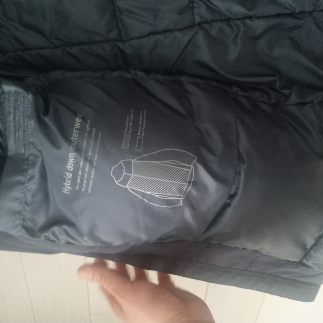 유니클로 검정패딩L 상품이미지4