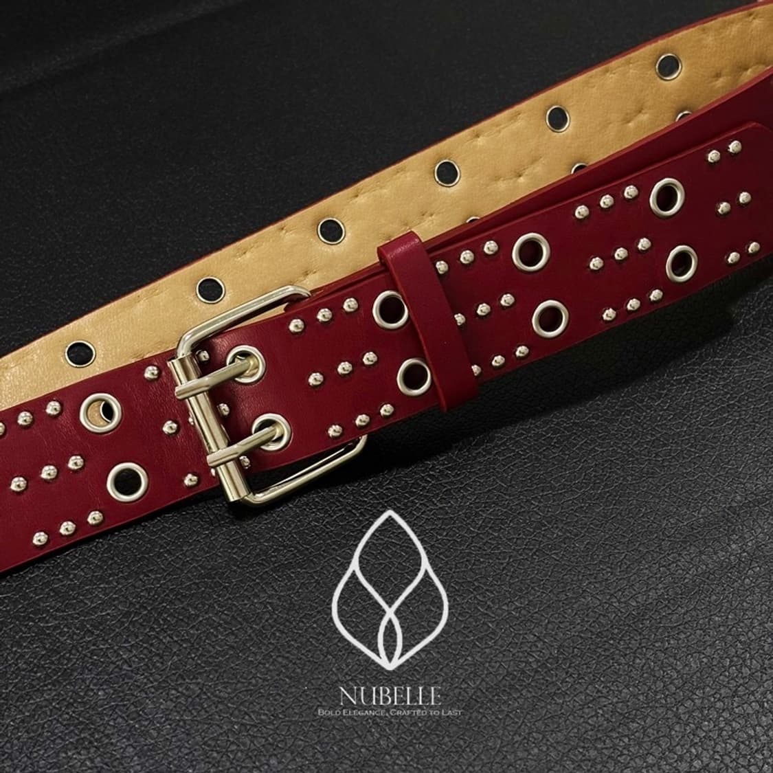 🌗 Eyelet stud belt / 아일렛 스터드 웨스턴 벨트 상품이미지5