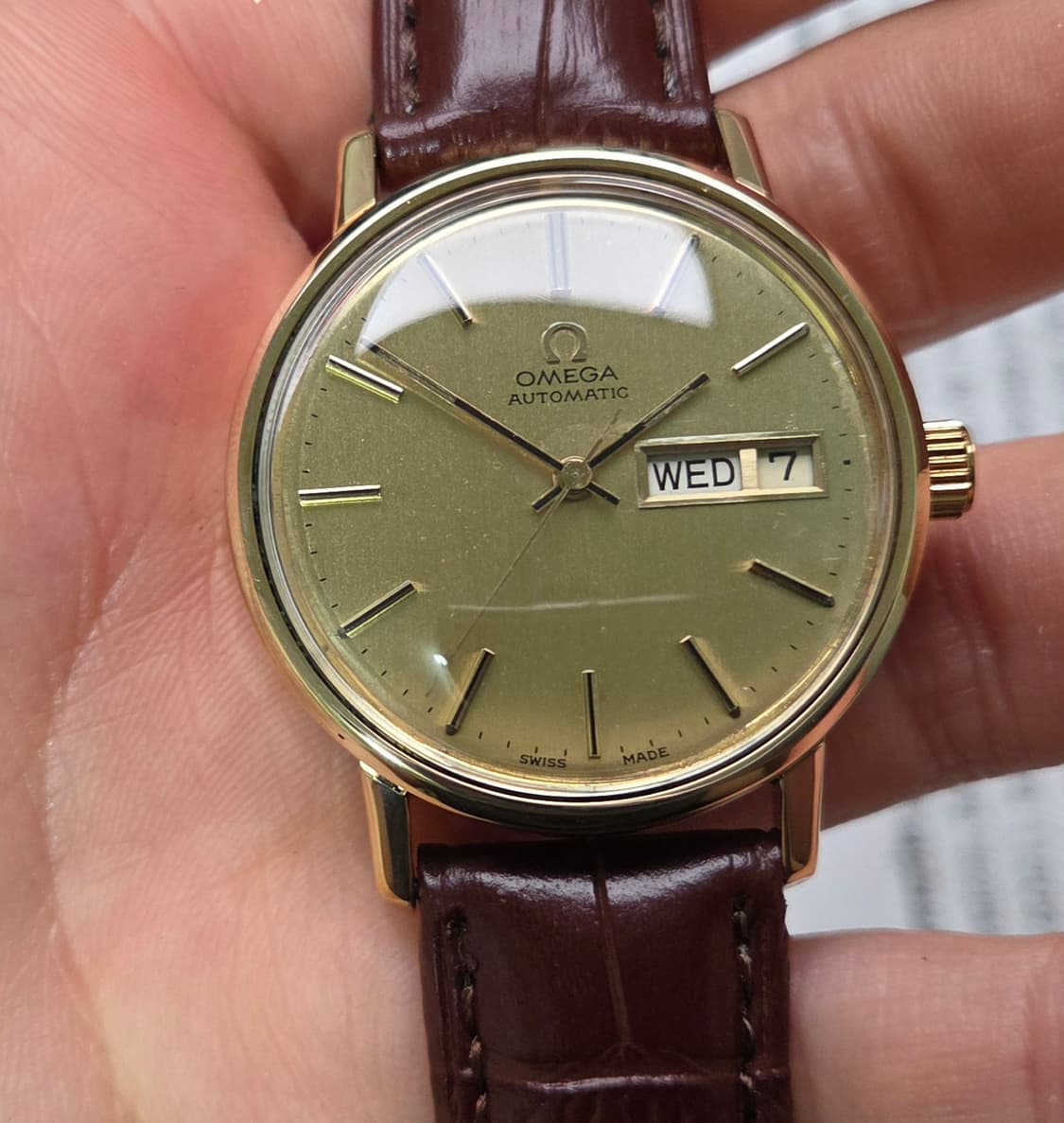 빈티지 오메가 씨마스터 데이데이트 올금장 샴골판 오토매틱 상품이미지9