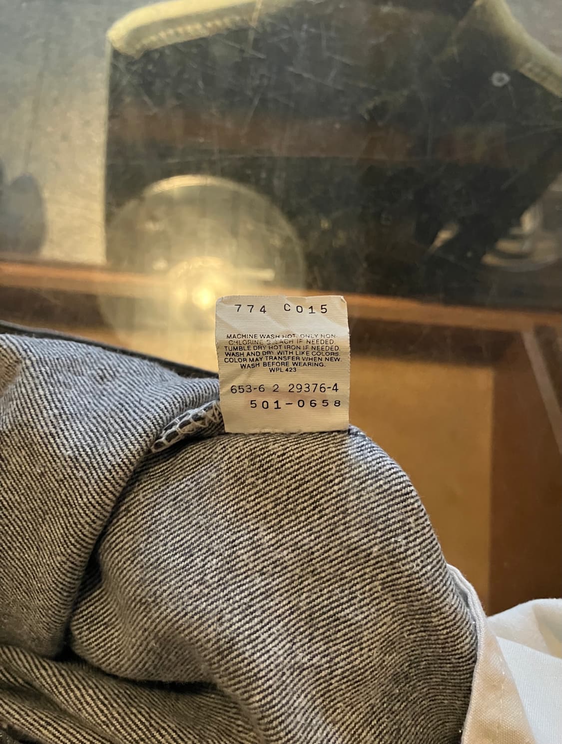 90s USA 빈티지 리바이스 501 블랙 데님 팬츠 상품이미지10