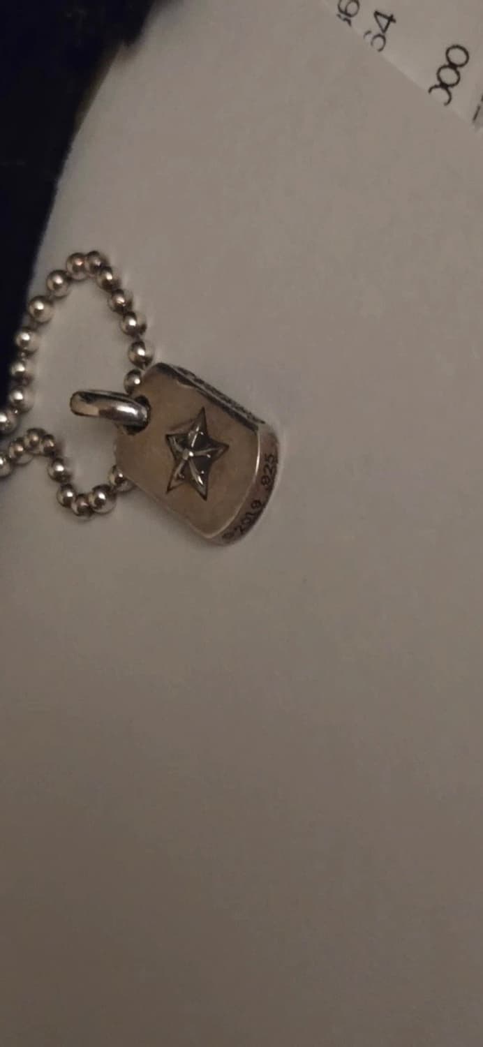 크롬하츠 타이니 스타 도그택 + 정품 체인 상품이미지2