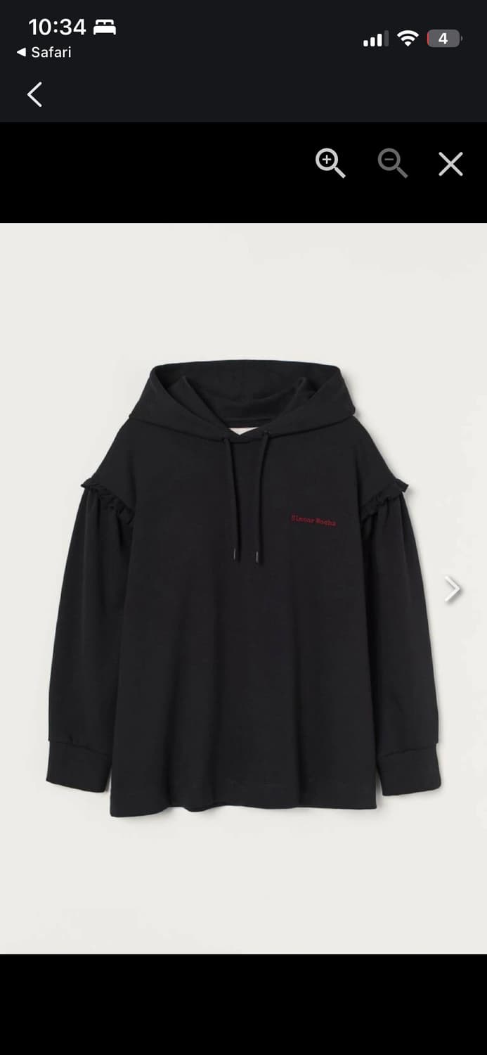 시몬로샤 H&M 프릴 후드 상품이미지1