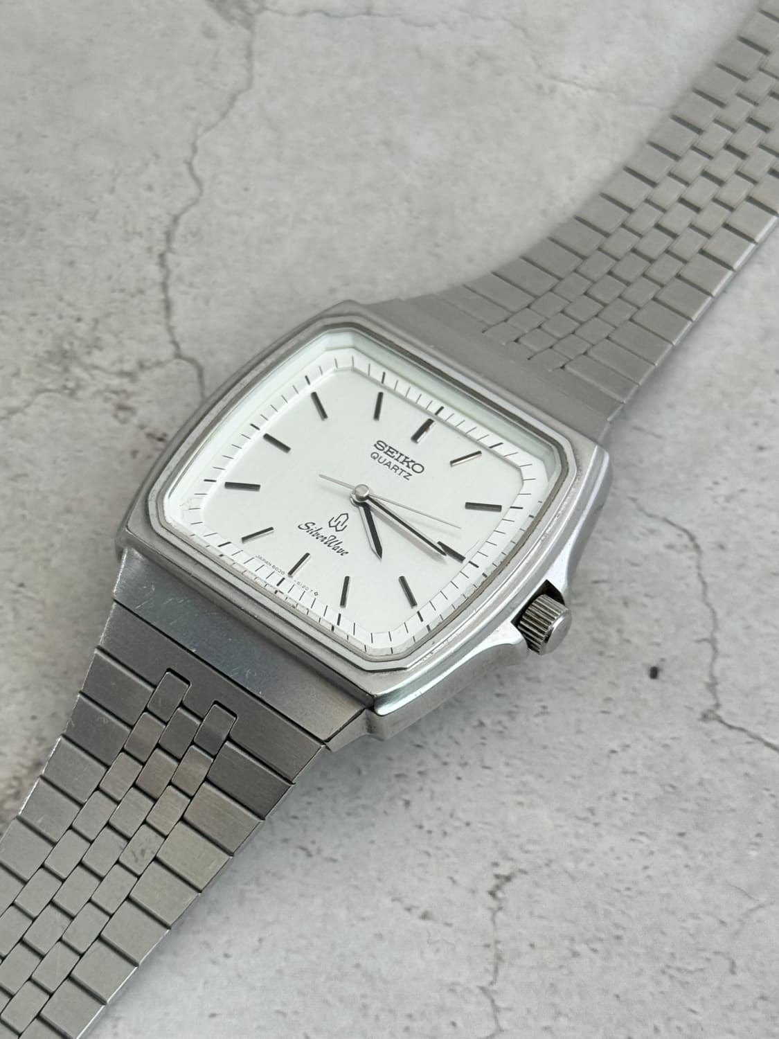 80s 빈티지 세이코 실버웨이브 쿼츠 상품이미지3