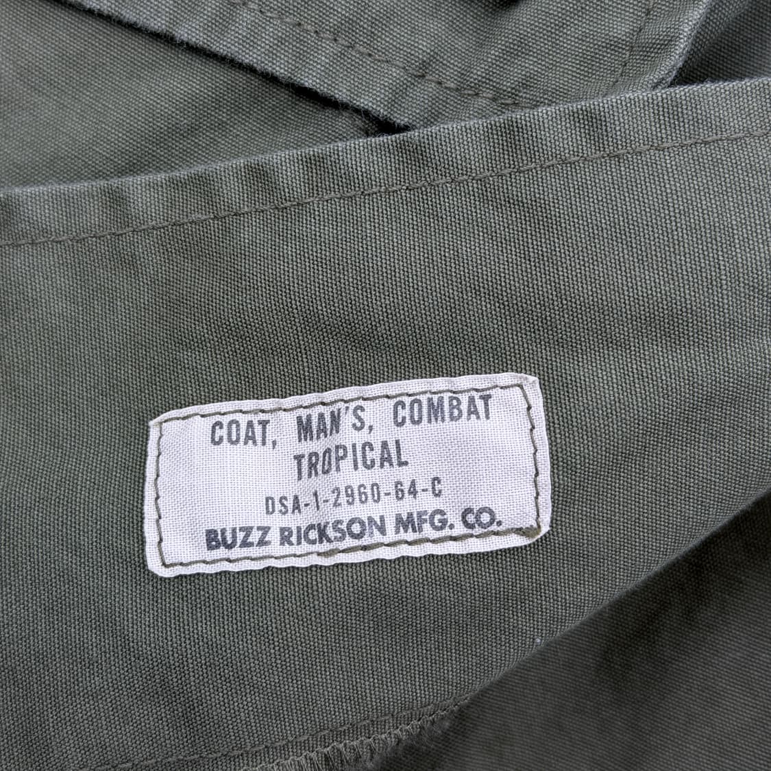 Buzz Ricksons 버즈릭슨 정글 퍼티그 자켓 상품이미지5