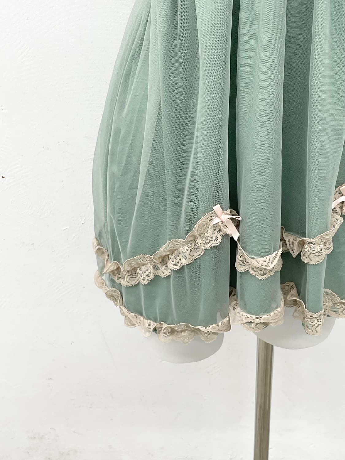 민트 레이스 캉캉 슬립 상품이미지3