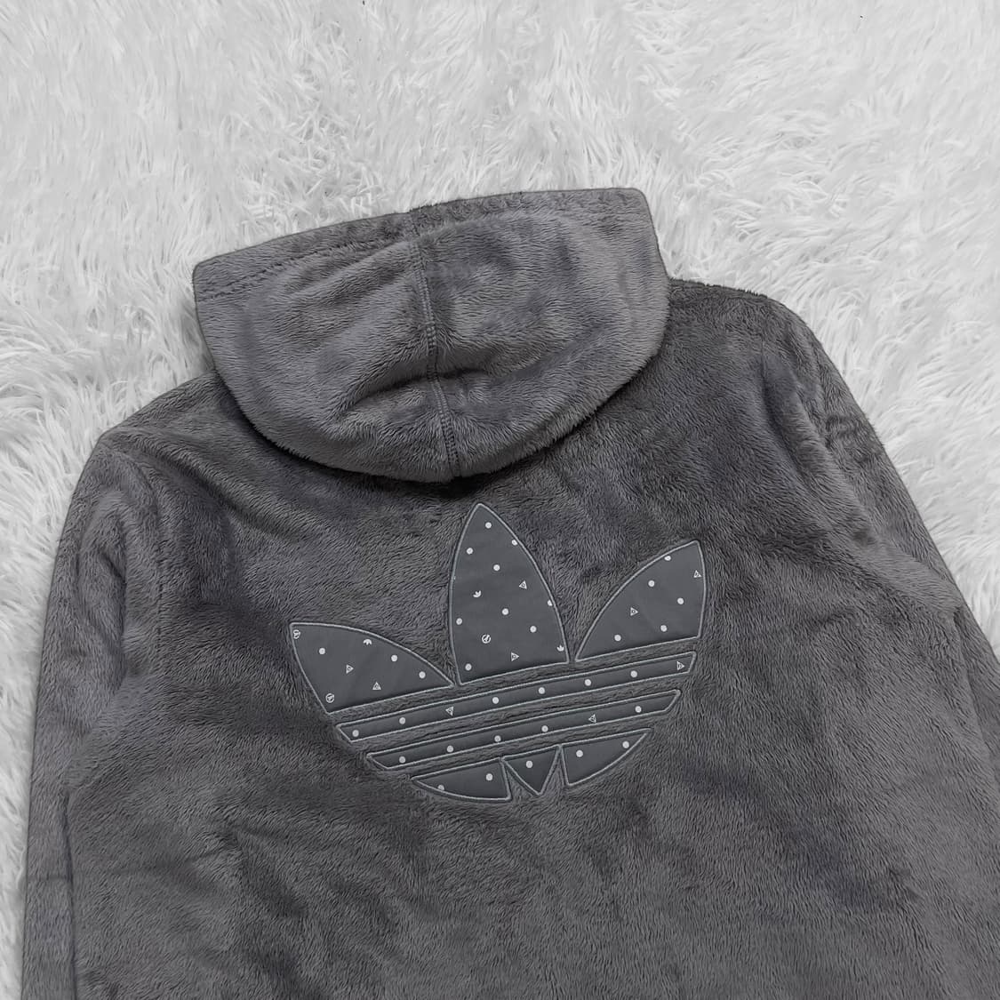 아디다스 파이어버드 쉐르파 후드집업 그레이 상품이미지5