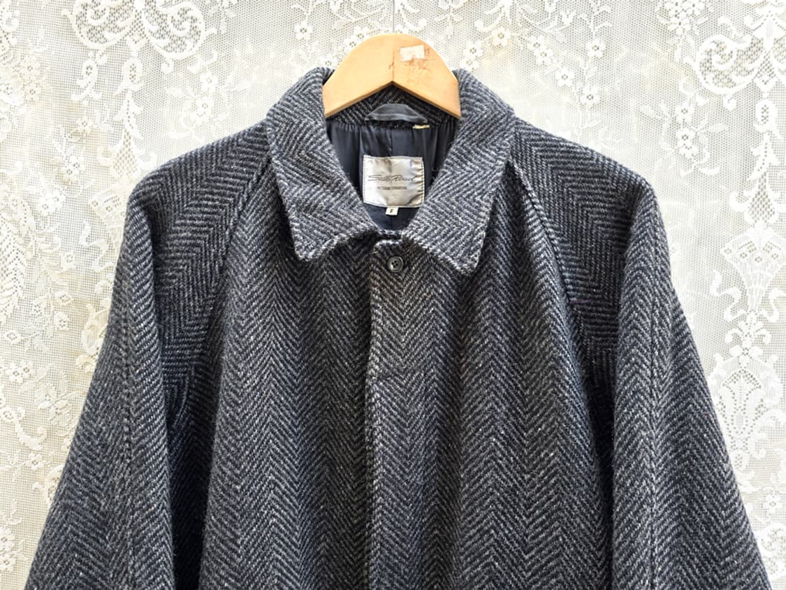 90s 헤링본 트위드 발마칸 니트 빅토리아 디자인 상품이미지2