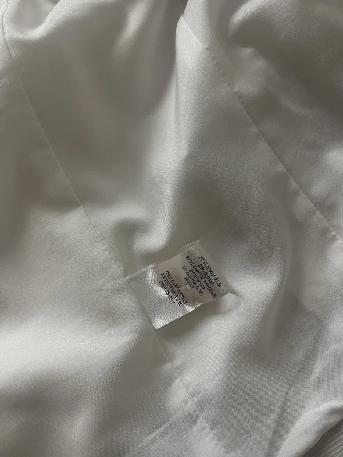 헬무트 랭 컬러블록 린넨 믹스 노칼라 블레이저 자켓 상품이미지5