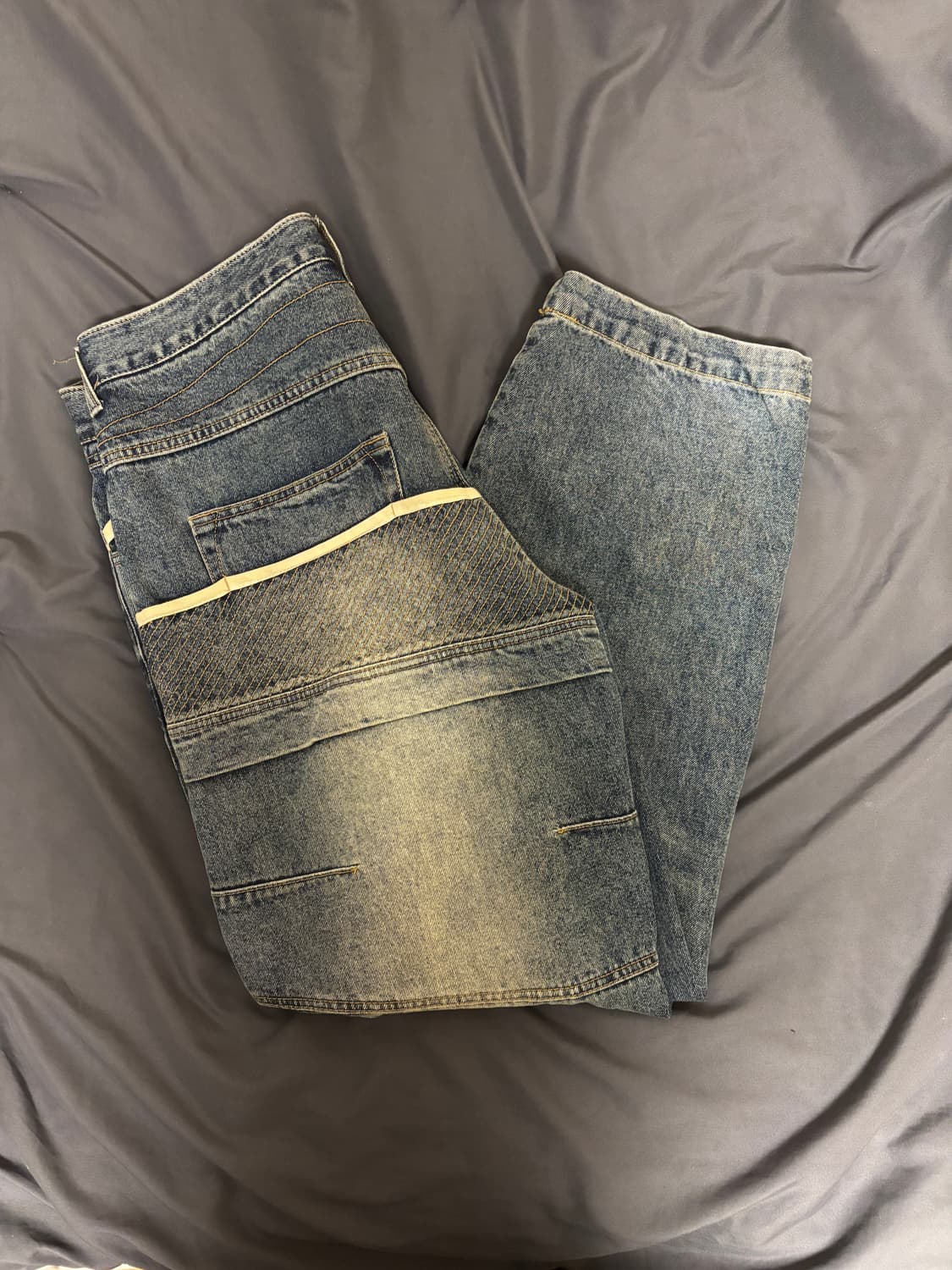 XL)ETCE (GEAR) WASHED DENIM PANTS  상품이미지2