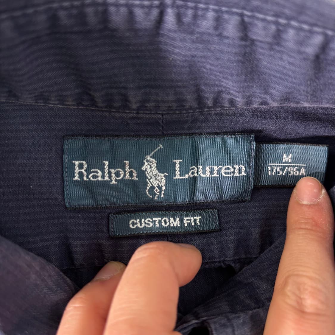 100 폴로랄프로렌 코튼  네이비 셔츠 상품이미지4