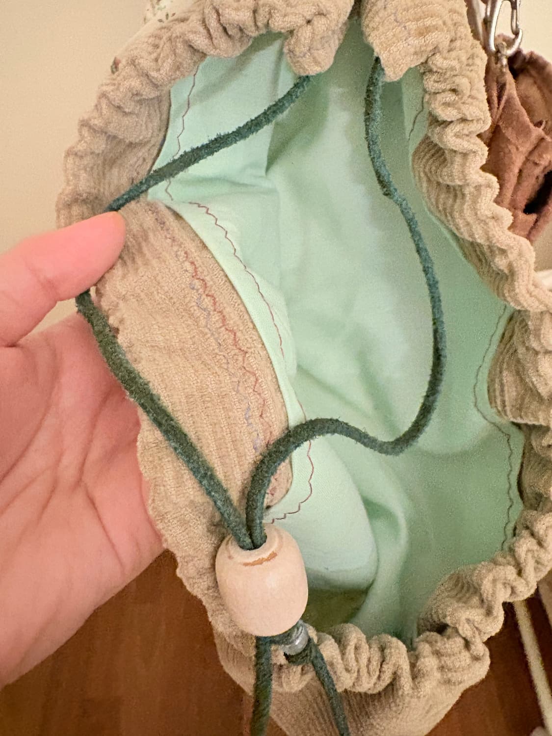 모리걸 패치워크 꽃무늬 복조리 크로스백 상품이미지7