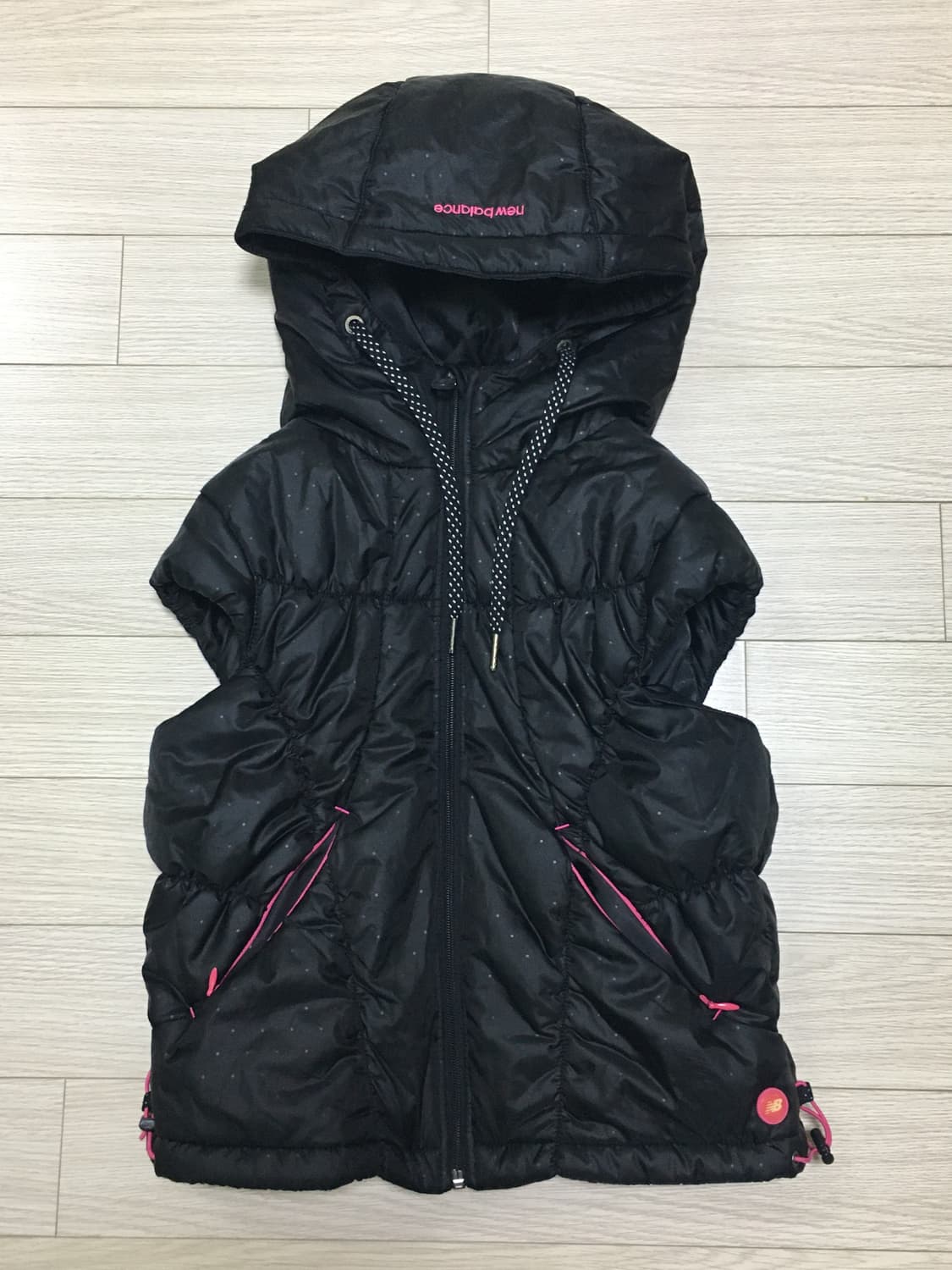 Dot crop padding vest 상품이미지4