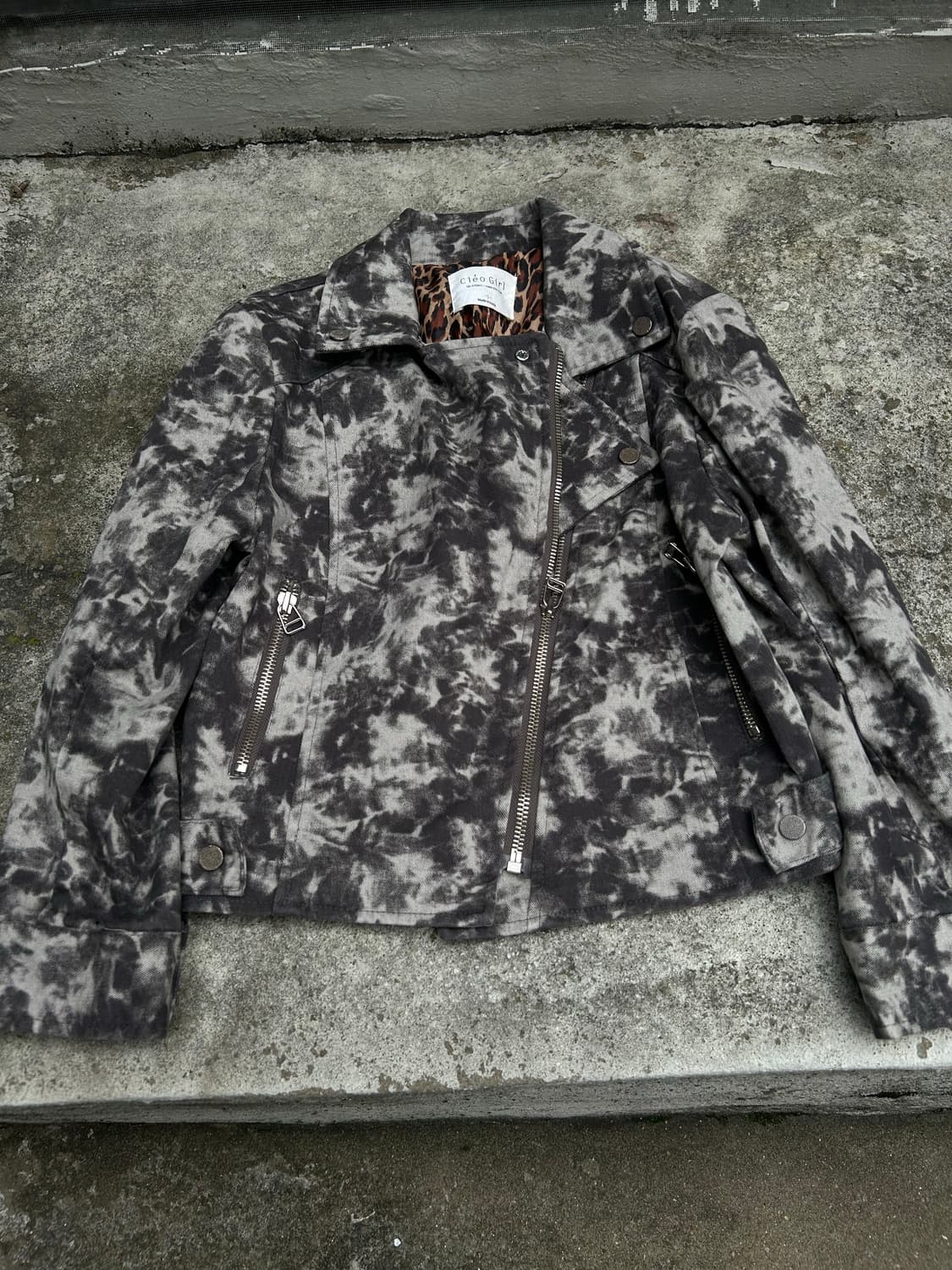 2000s VTG 락시크 워싱 y2k 크롭 데님자켓 상품이미지2