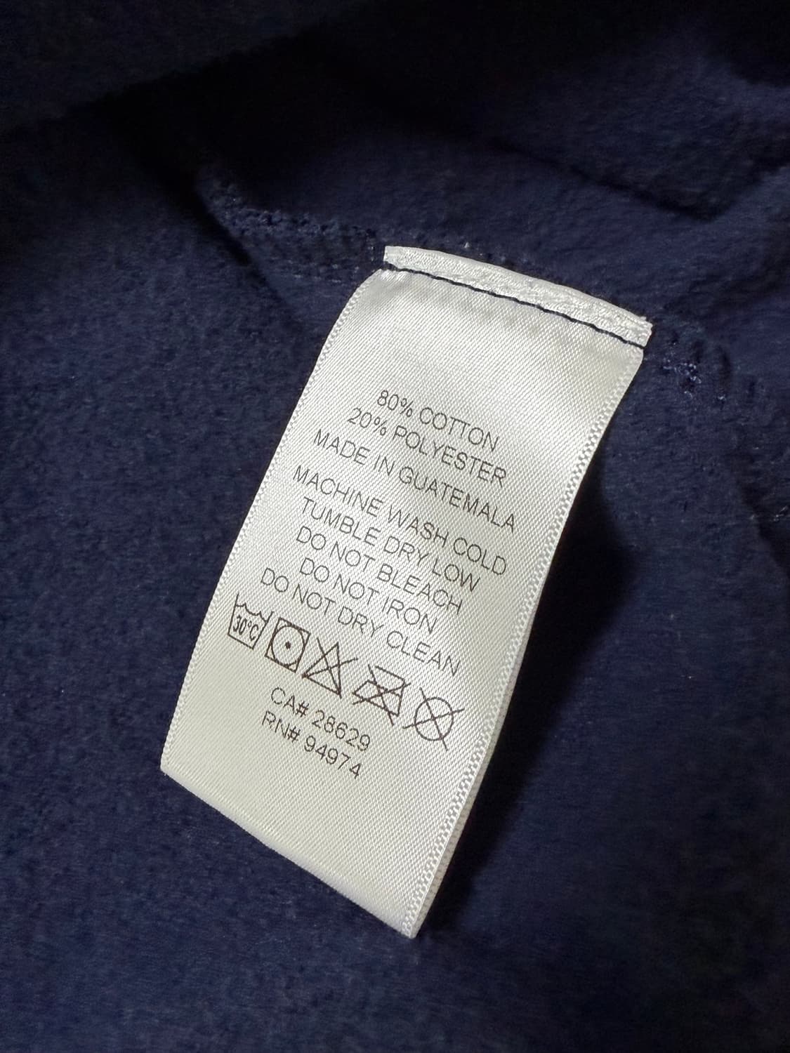 스투시 월드투어 후드집업 네이비 L 상품이미지5