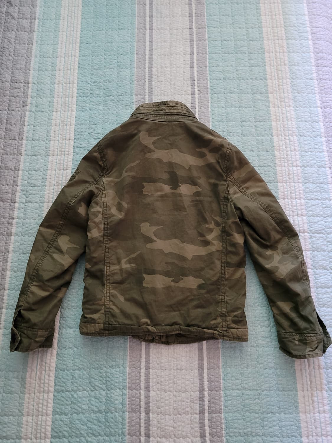 아베크롬비 카모플라쥬 밀리터리 퀄팅누빔안감 야상자켓 M 100사이즈 상품이미지10