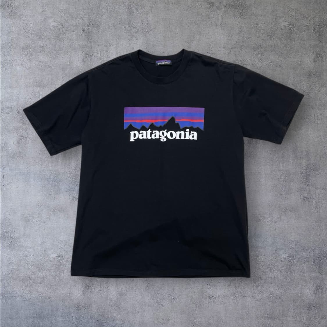 파타고니아 Patagonia 블랙 빅로고 반팔 티셔츠 3XL 상품이미지1