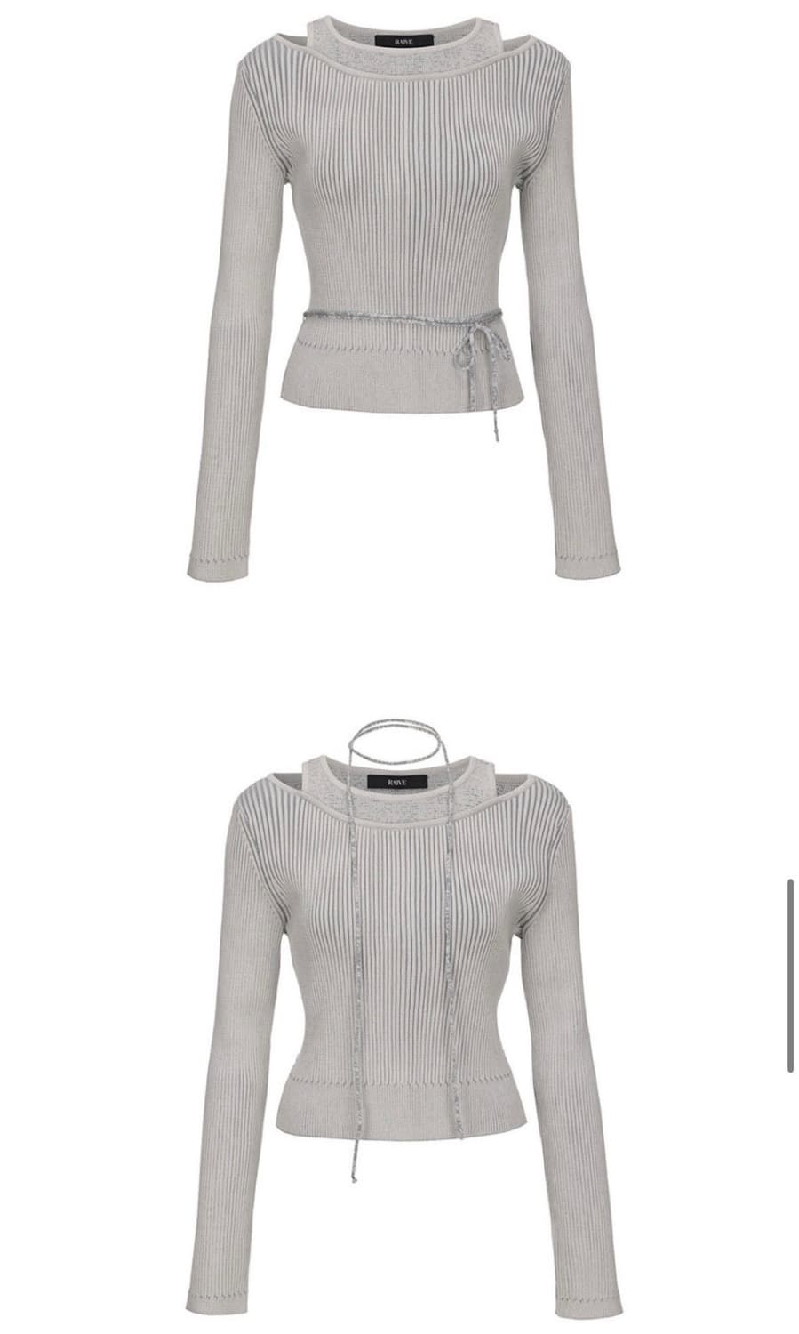 레이브 레이어 니트탑 2사이즈 상품이미지3