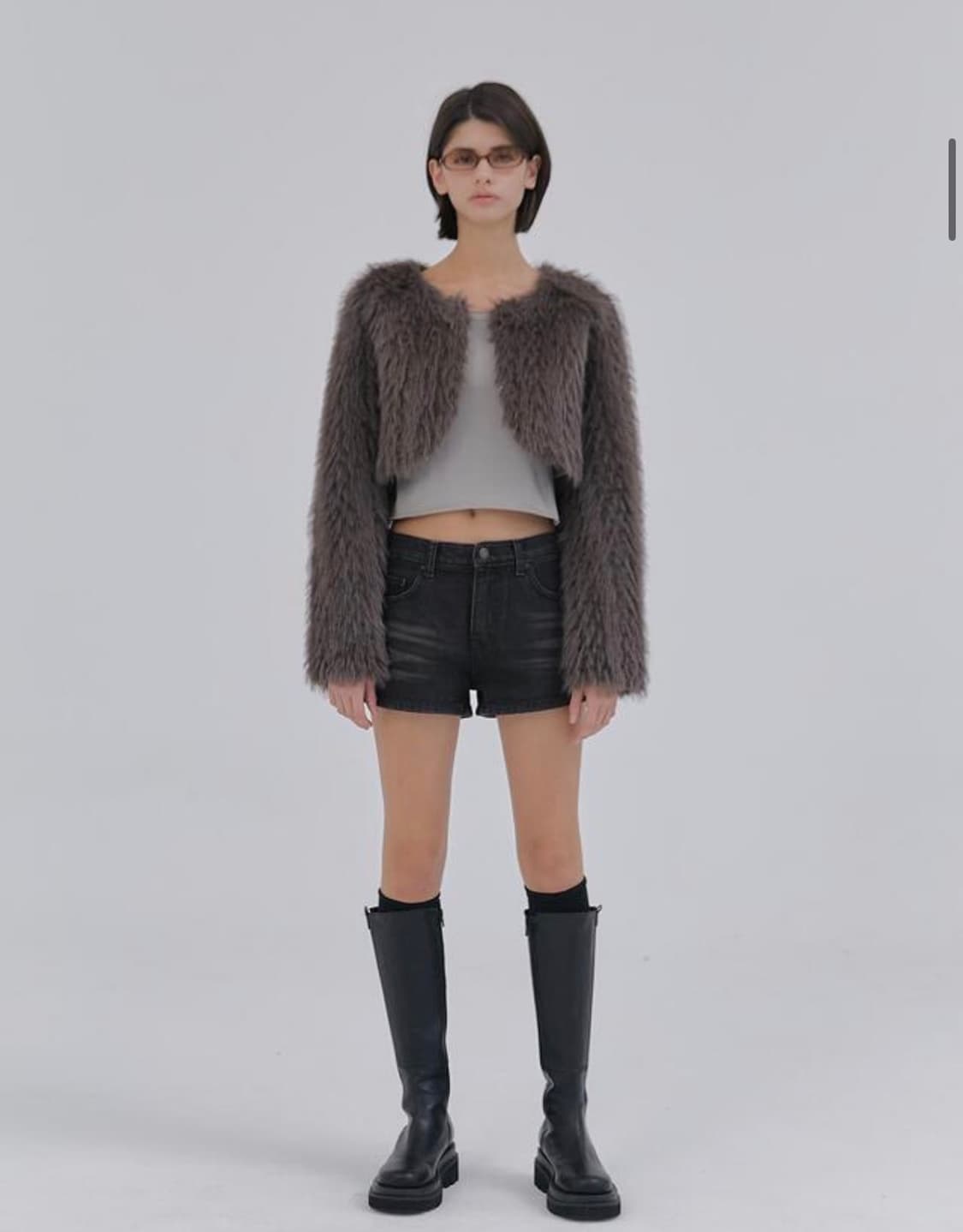 Hetherment 퍼자켓 볼레로 무스탕 상품이미지2