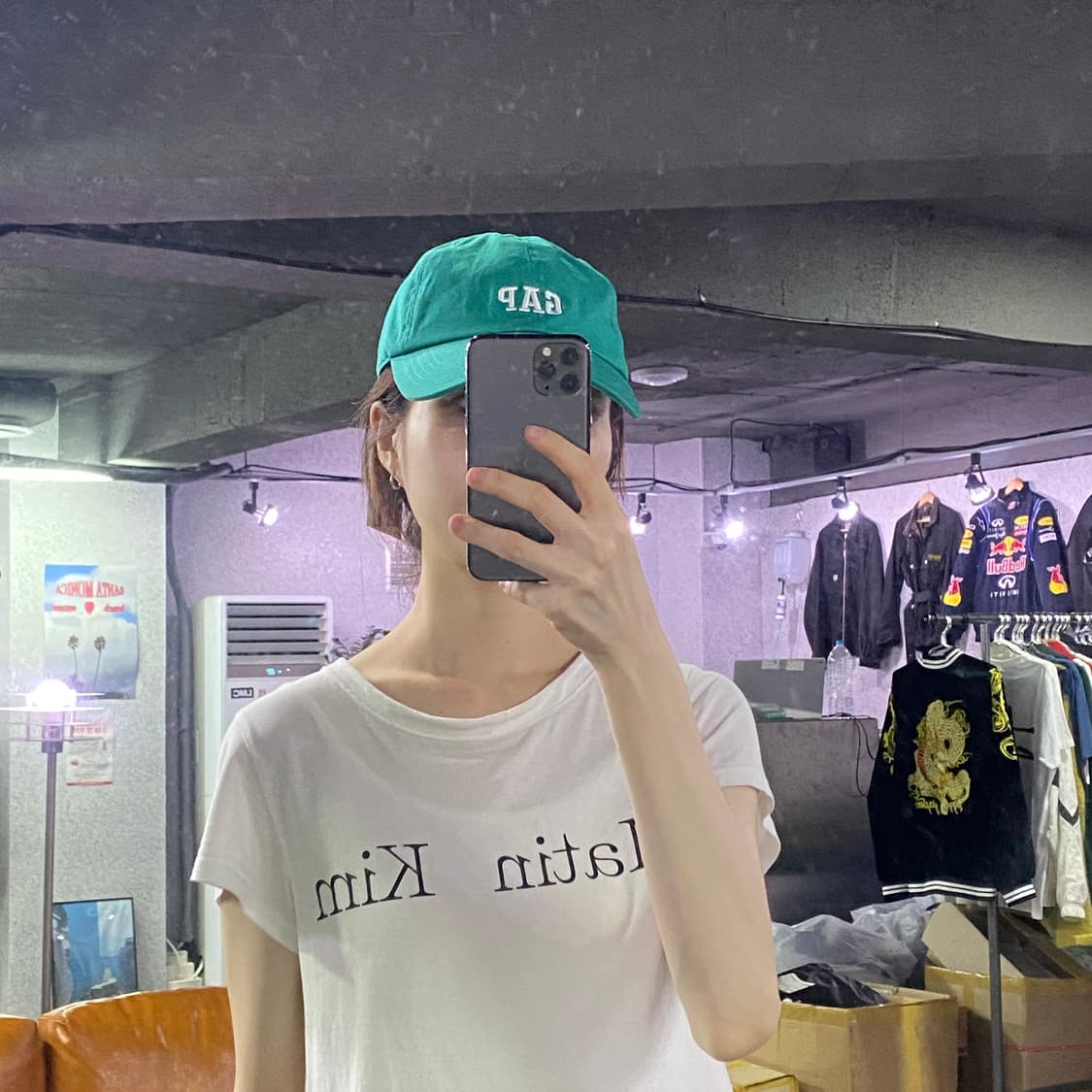GAP 센터로고 그린 볼캡 B2336 상품이미지1