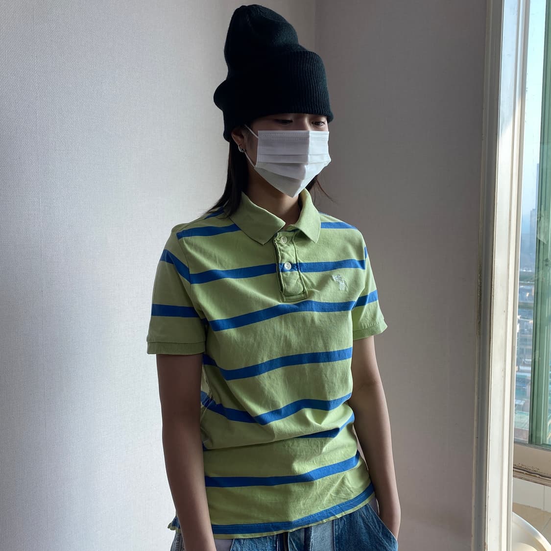 아베크롬비 머슬핏 스트라이프 폴로 셔츠 상품이미지6