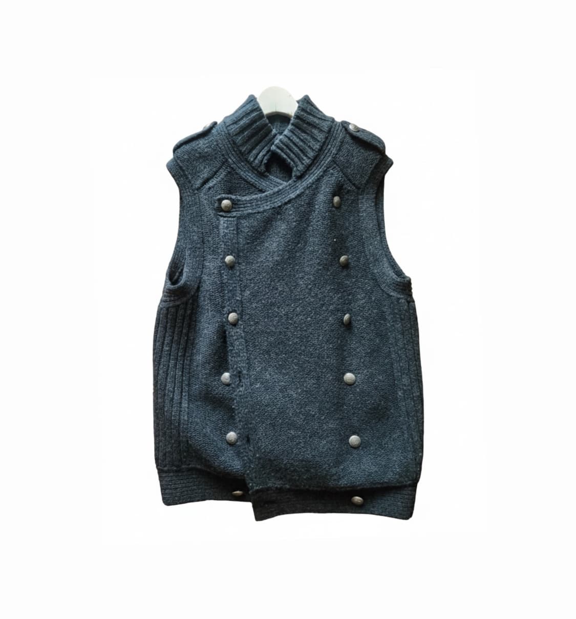 Wooyoungmi 우영미 더블버튼 베스트 그레이 상품이미지1