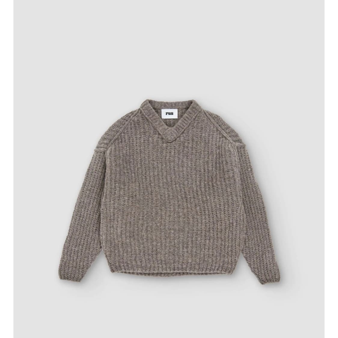 rus Nemoto sweater taupe grey 상품이미지4