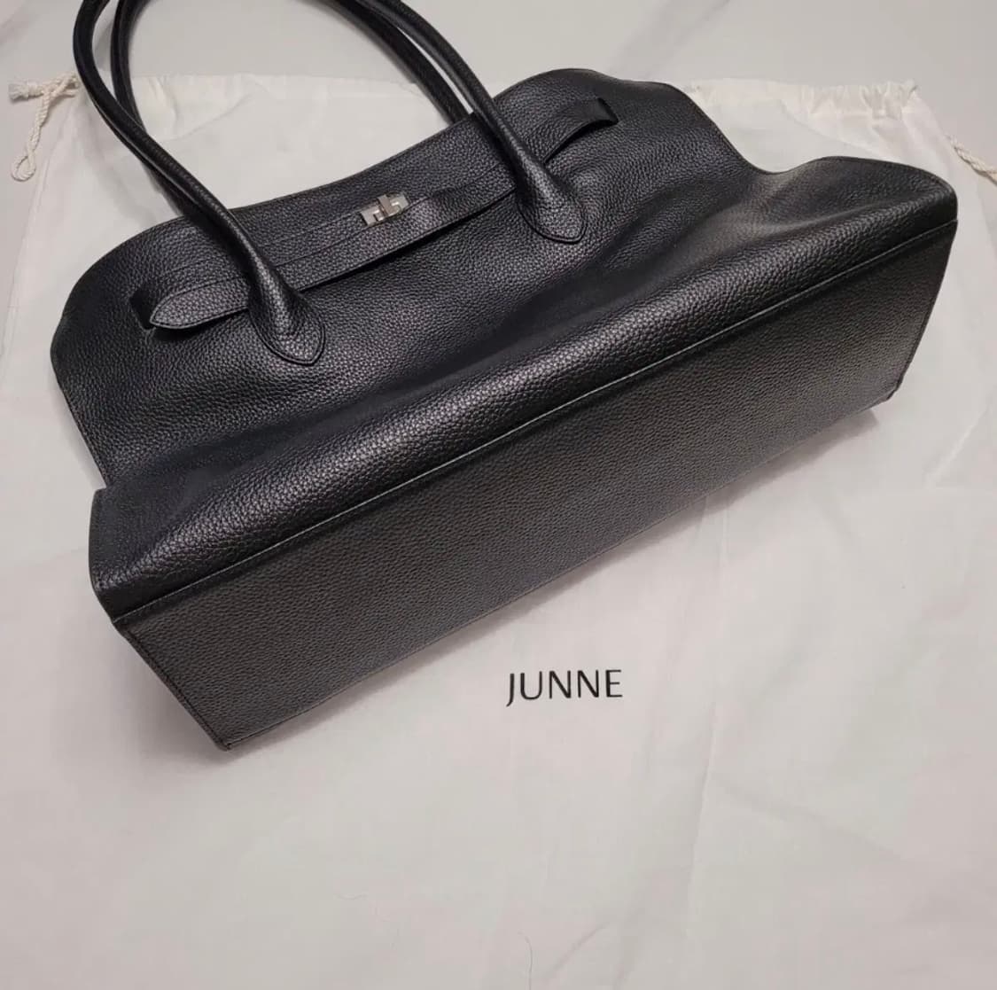 준느 레더 토트백 브라운야드 상품이미지1