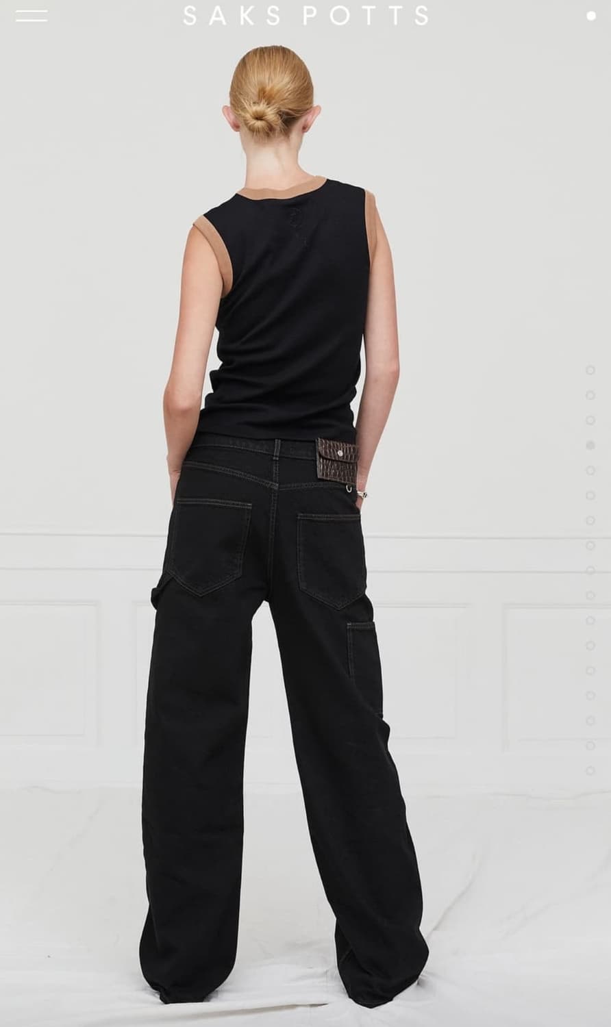 (M) Saks potts salma jeans 살마 진 베이지 상품이미지3