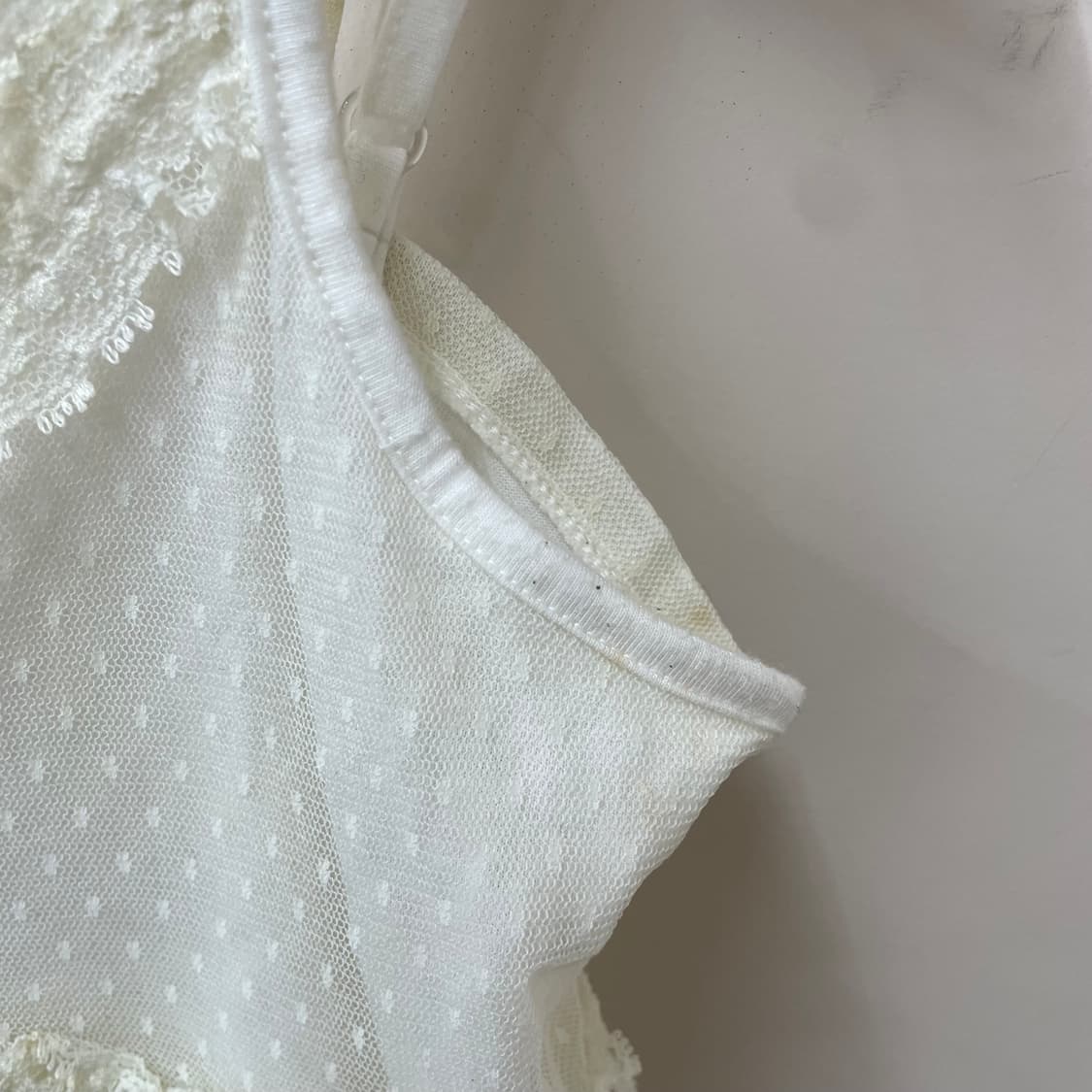 니혼진 히메갸루 페어리 아이보리 도트 레이스 나시 상품이미지5